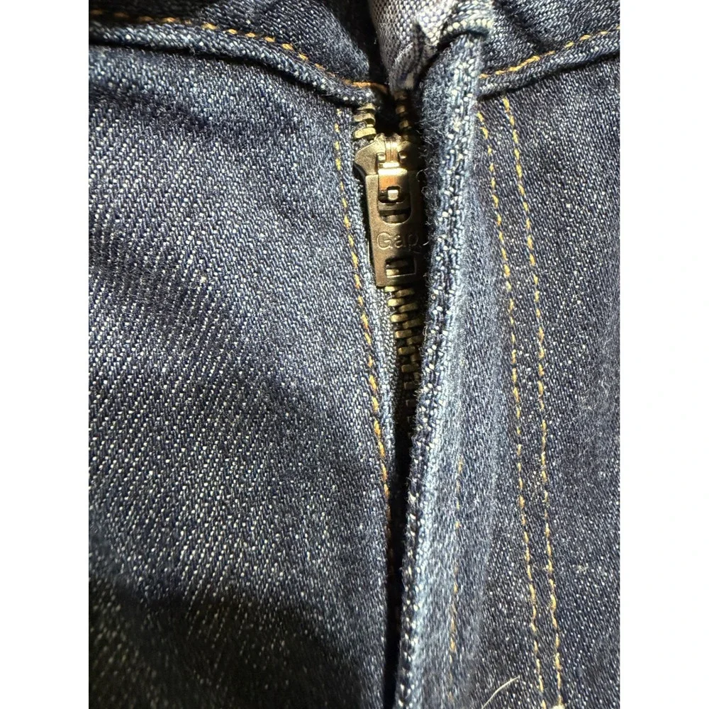 GAP 1969 Real Straight Jeans size 33/16‎ Long Blue_6